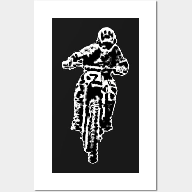 Motocross bike Wall Art by djmrice